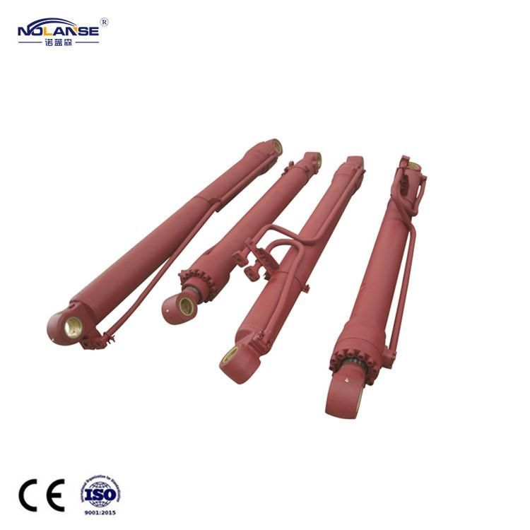 Low Friction Coefficient Hollow Hydraulic Arm Single Tractor Loader Double Acting Piston Hydraulic Cylinder