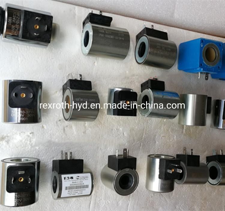 Rexroth Coil Solenoid Valve Coil Hydraulic Valve Coil R901269458 Electromagnet 24VDC 1.25A Solenoid Valve 4we6 Hydraulic