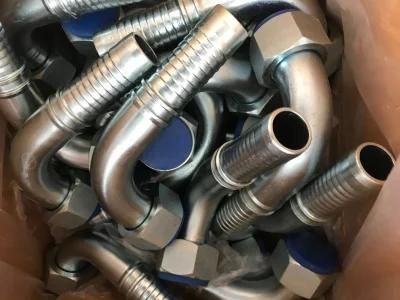 Oil Resistant Carbon Steel Metric Hydraulic Hose Pipe Fittings Connector