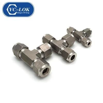 Yc-Ut Stainless Steel Union Tee Hydraulic Tube Fittings