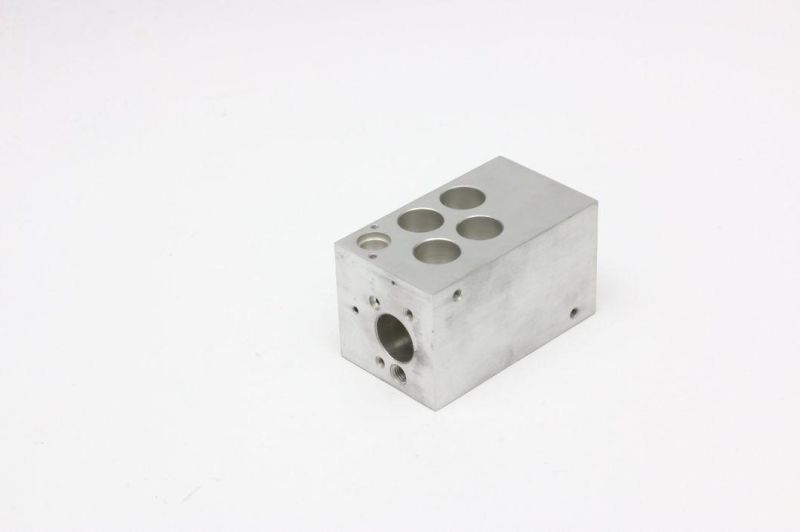 CNC Custom Machining Parts Aluminium Manifold Hydraulic Valve