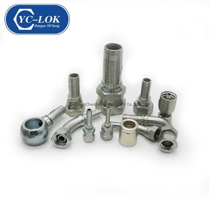 Galvanized Metric Elbow Male 24 Degree Cone Hose Fittings with CE