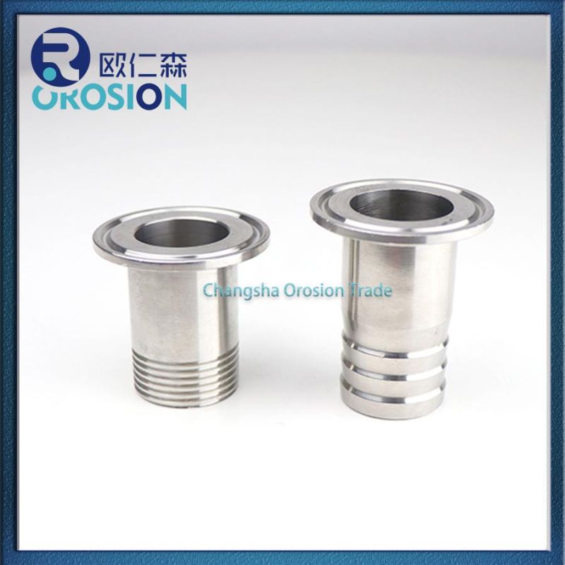 Sanitary Stainless Steel Pipe Fitting Thread Clamp Ferrule Quick Install