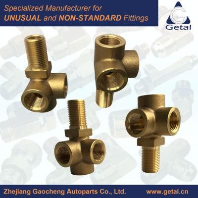Yuhuan Manufacturer Hydraulic Fittings Tube Fittings Pipe Fittings of Brass