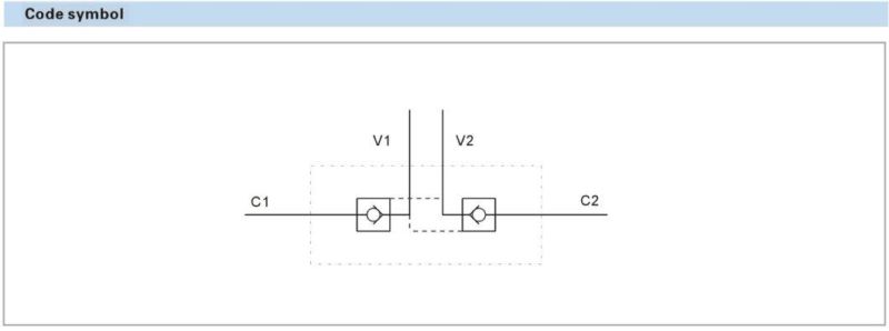 Mobile Hydraulic Valves Cylindric Double Pilot Operated Check Valve