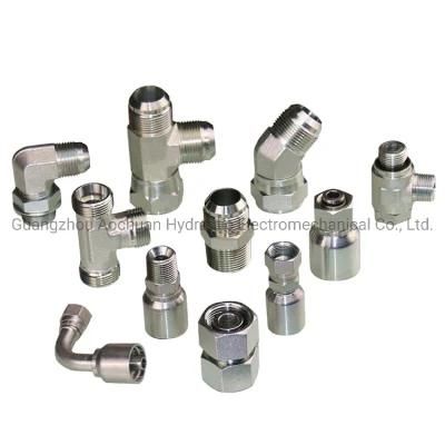 DIN 2353 &amp; ISO 8434-1 Standards Metric Flat Seal 90 Fitting/Stainless Steel Connector