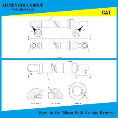 Cat 325c Excavator Cylinder 1799764 Stick Bucket Cat Type Hydraulic Cylinder