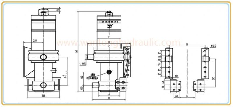 High Quality Single Acting Hydraulic Cylinder for Dump Truck/Tipper