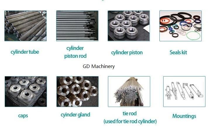 Hydraulic Cylinder RAM Hard Chrome Palted Double Acting Welded Hydraulic Cylinders