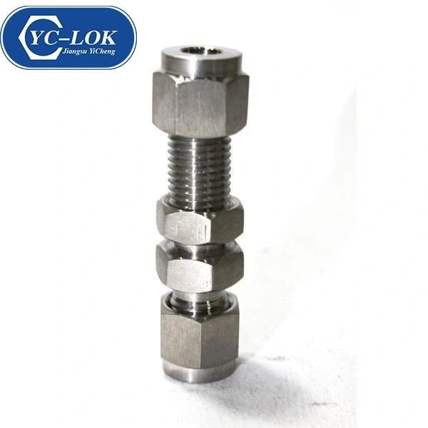 Yc-Bu Stainless Steel Bulkhead Union Straight Hydraulic Tube Fittings