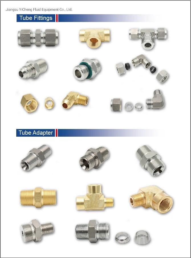 Stainless Steel Metric Bsp Jic Flared Nipple Tube Fittings