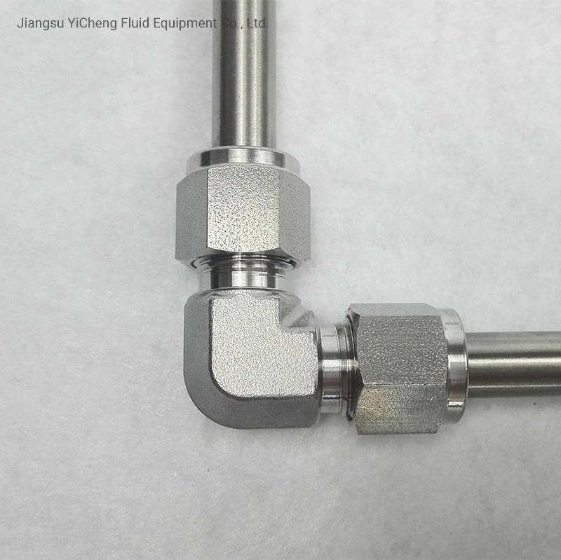 Hot Sale 90 Degree Stainless Steel Tube Elbow Connector Hydraulic Tube Fittings