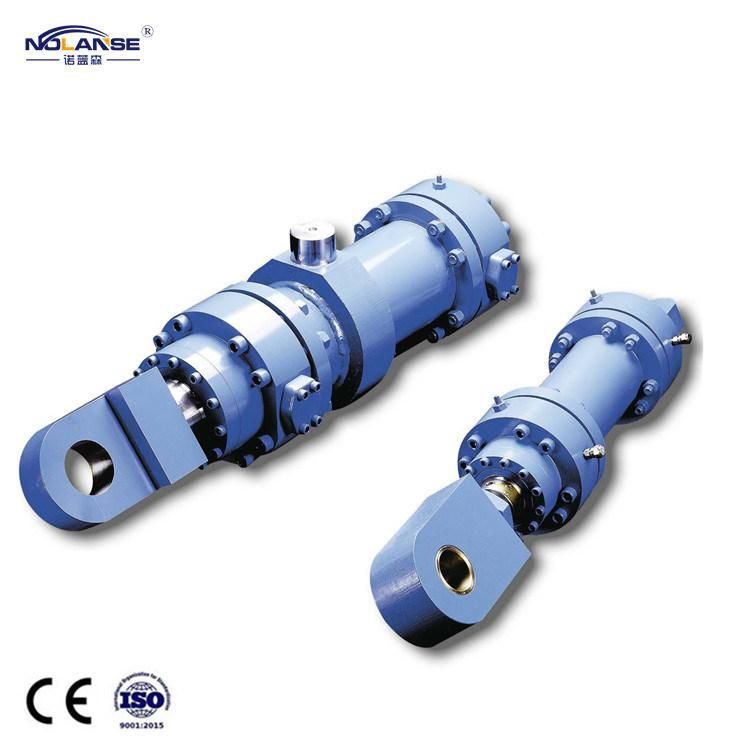 Aluminum Single Low Friction Coefficient Hydraulic Punching Machine Light Rod Hydraulic Cylinders with Integrated Valve