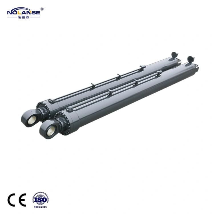 Customization Multiple Models Double Acting Single-Stage or Multi-Stage Stainless Steel Backhoe Hydraulic Cylinder Parts and Hydraulic Cylinder