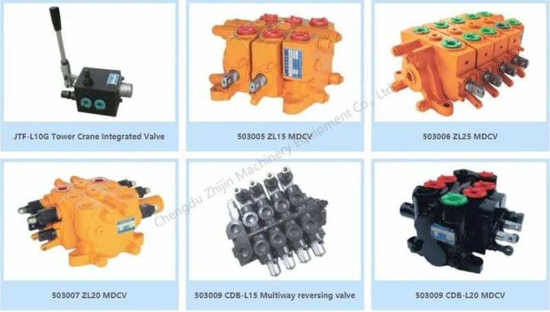 Hydraulic Multiple Directional Control Valve Hydraulic Gear Pump Hydraulic Cylinder