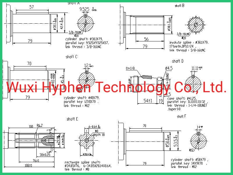 Hydraulic Motor of Bearingless Orbit Motor 1141025005