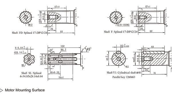 Forage Machinery Omt 160 Hydraulic Motor