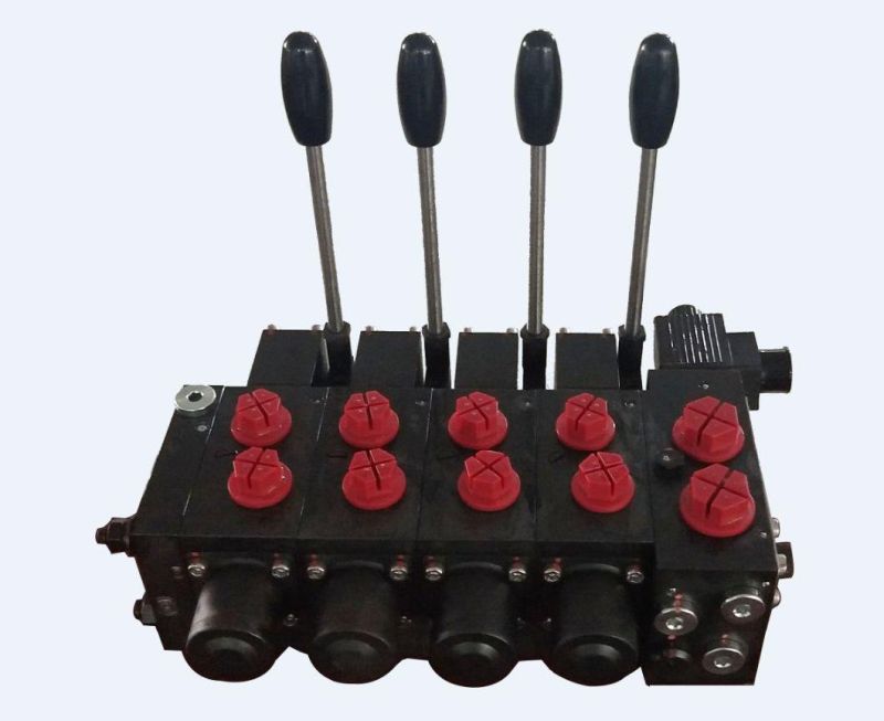 China Products/Suppliers 45lpm Hydraulic Directional Manually Operated Flow Control Valve Multiple Control Methods Hlpsl Hlpsv Monoblock Directional Control VAL