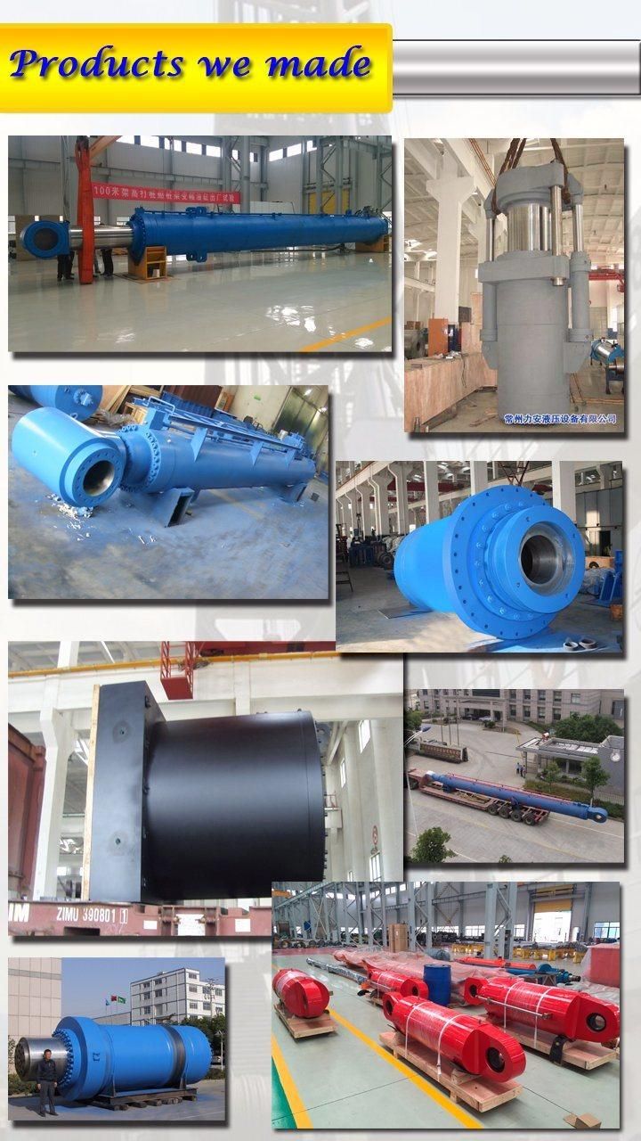 Weight 200t Largest Double Acting Hydraulic Cylinder for 130m Pile Frame Driving Barge