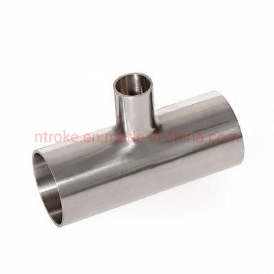 Stainless Steel SS316/SS304 Butt Weld Reducing Tee Sanitary Pipe Fittings