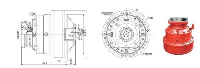 Bonfiglioli Bfl311 Planetary Gearbox Swing Drive  