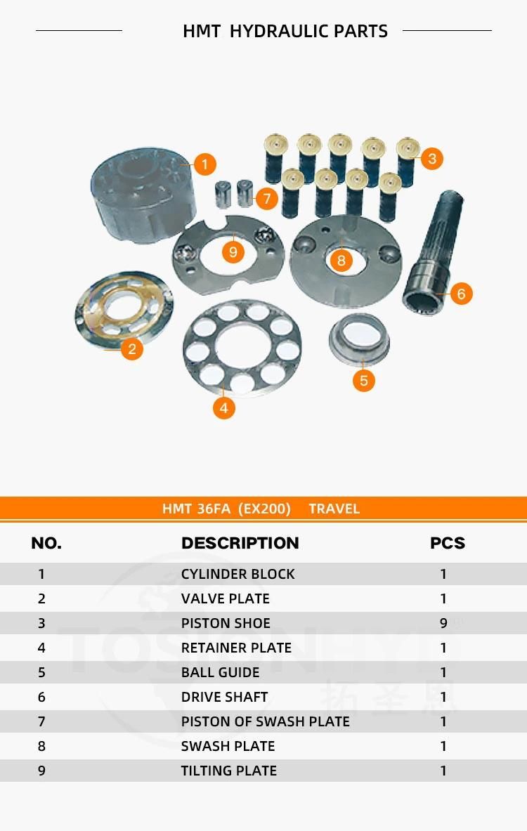 Hmt36fa Ex200 Ex 200 Excavator Hydraulic Travel Motor Parts with Hitachi Repair Kit Spare Parts