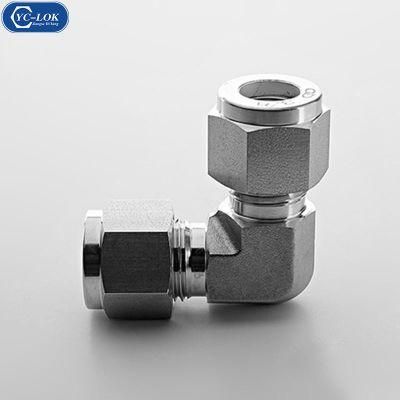 Yc-Ue Stainless Steel Union Elbow Swagelok Changeable Hydraulic Tube Fittings