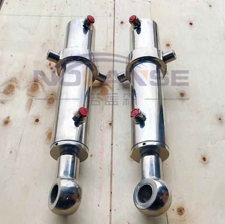 Customize Stainless Steel Body Material 304 316 RAM Double Acting Telescopic Long Stroke Single Stage Welded Hydraulic Pistons Cylinders Manufacturer