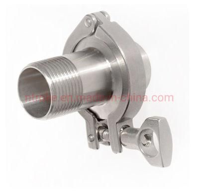 Stainless Steel SS316/SS304 90 Degree Sanitary Quick Coupling Butt Weld to Male Thread