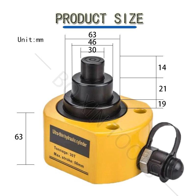 30ton 55mm Stroke Lifting Jack Hydraulic Jack Cylinder