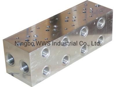 China Supplier CNC Aluminum Valve Hydraulic Manifold