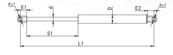 Gas Spring Series Hydraulic Cylinder for Fitness Exercise Machine