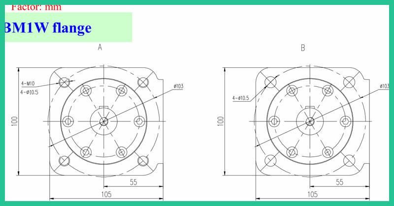 Hydraulic Wheel Motor for Lawn Mower Parts 300 (CC) Danfoss (OMPW OME)