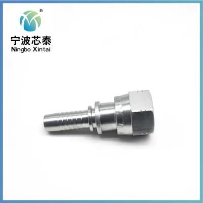 Hydraulic Fittings Carbon Steel Nipple Silver Hexagon Pipe for Hose