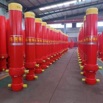 Multistage Single Acting Telescopic Hydraulic Oil Cylinder for Truck