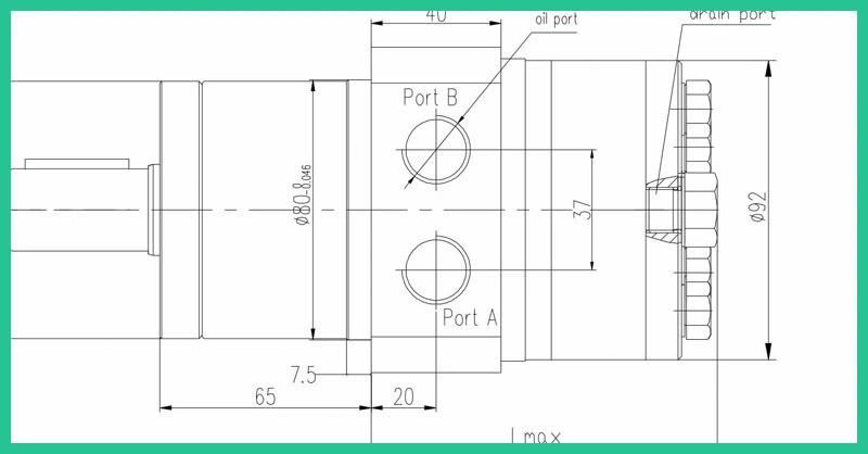 Hydraulic Motor (Wheel) for Lawn Mower Parts