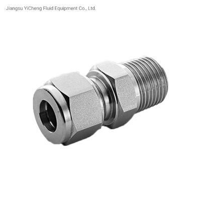 14 Od NPT Straight Male Connector Stainless Steel Hydraulic Tube Fittings