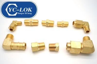 Brass Fittings Elbow/Straight/Tee/Cross Tube Fittings