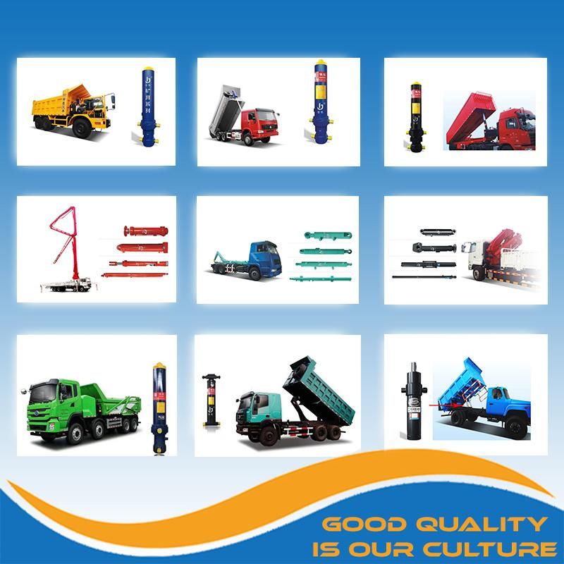 Dump Truck  hydraulic Cylinder  Factory Price   Jiaheng Brand  Single Acting Hydraulic Boom  Cylinder For Sale