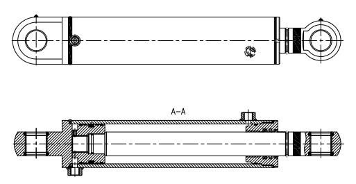 Double-Acting Grab Bucket Cylinder for Municiple and Construction Machinery