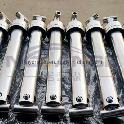 Factory Design Customized Telescopic Hydraulic Stainless Steel Cylinders Hydraulic For Ships Boat