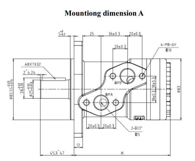 Jining Eaton Jh/Js/Ja Hydraulic Motor Replace Char-Lynn H (101) and S (103) Orbital Motor