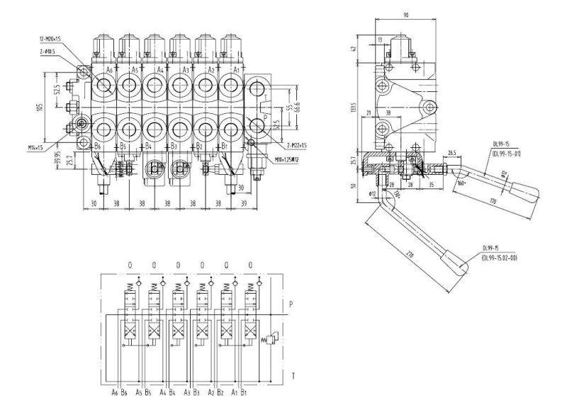 Hydraulic Directional Flow Control Valve Dl99-E15L