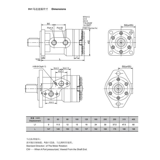 Original Eaton Hydraulic Motor Hydraulic Planetary Gear Motor Rail Motor Is Suitable for Roller / Hydraulic Winch / Crane and Other Mechanical Equipment