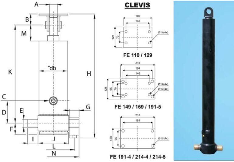 Customized Long Stroke Telescopic Hydraulic Jack for 2 Post Car Lift