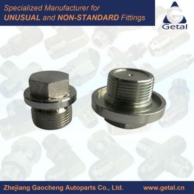 Steel Hydraulic Fittings Plug and Cap Bsp, NPT, Un, M-Thread