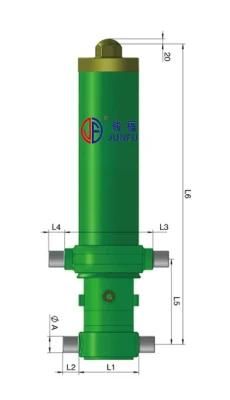 Hyva Alpha Type Hydraulic Cylinder for Tipper Truck