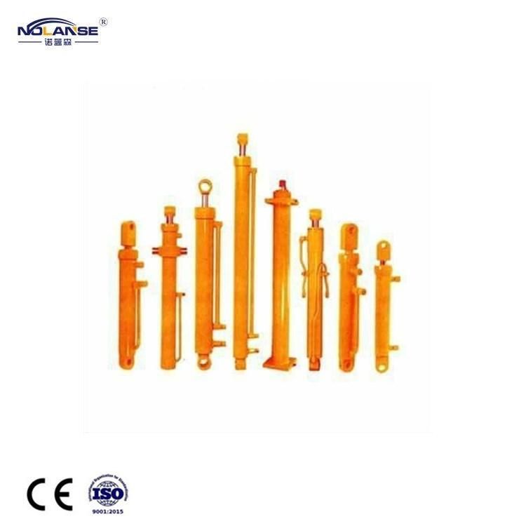 Customized High Quality Suitable for Small Agricultural Machinery Rectangular Flange Type Light Rod Hydraulic Cylinder