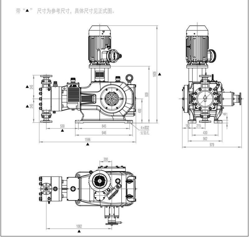 Ailipu Jym50 Series Chemical Hydraulic Diaphragm Metering Pump Dosing Pump