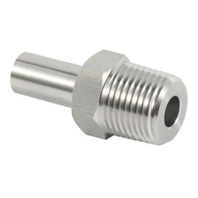 BSPT NPT Male Thread and Welding Tube Fittings